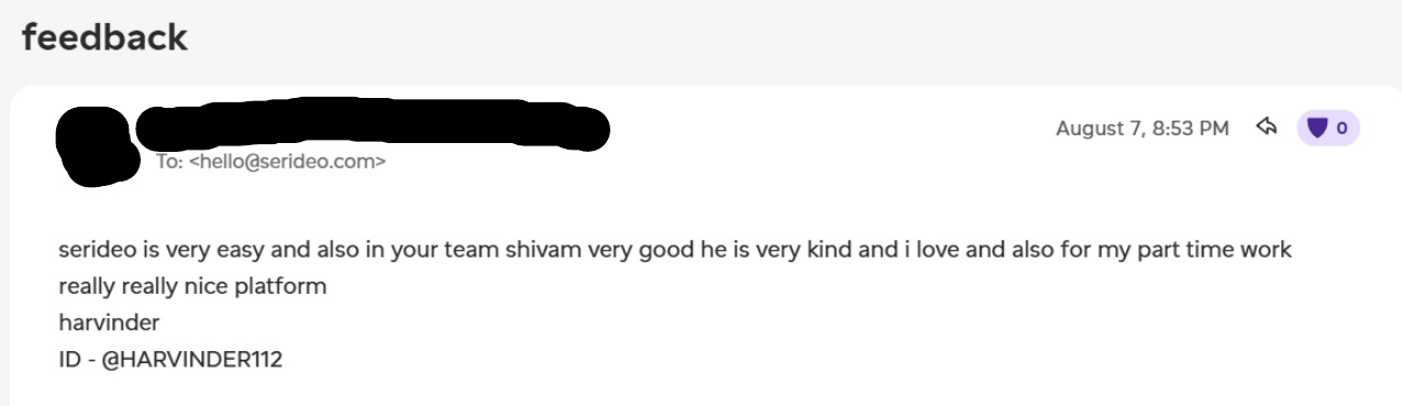 Annotator feedback